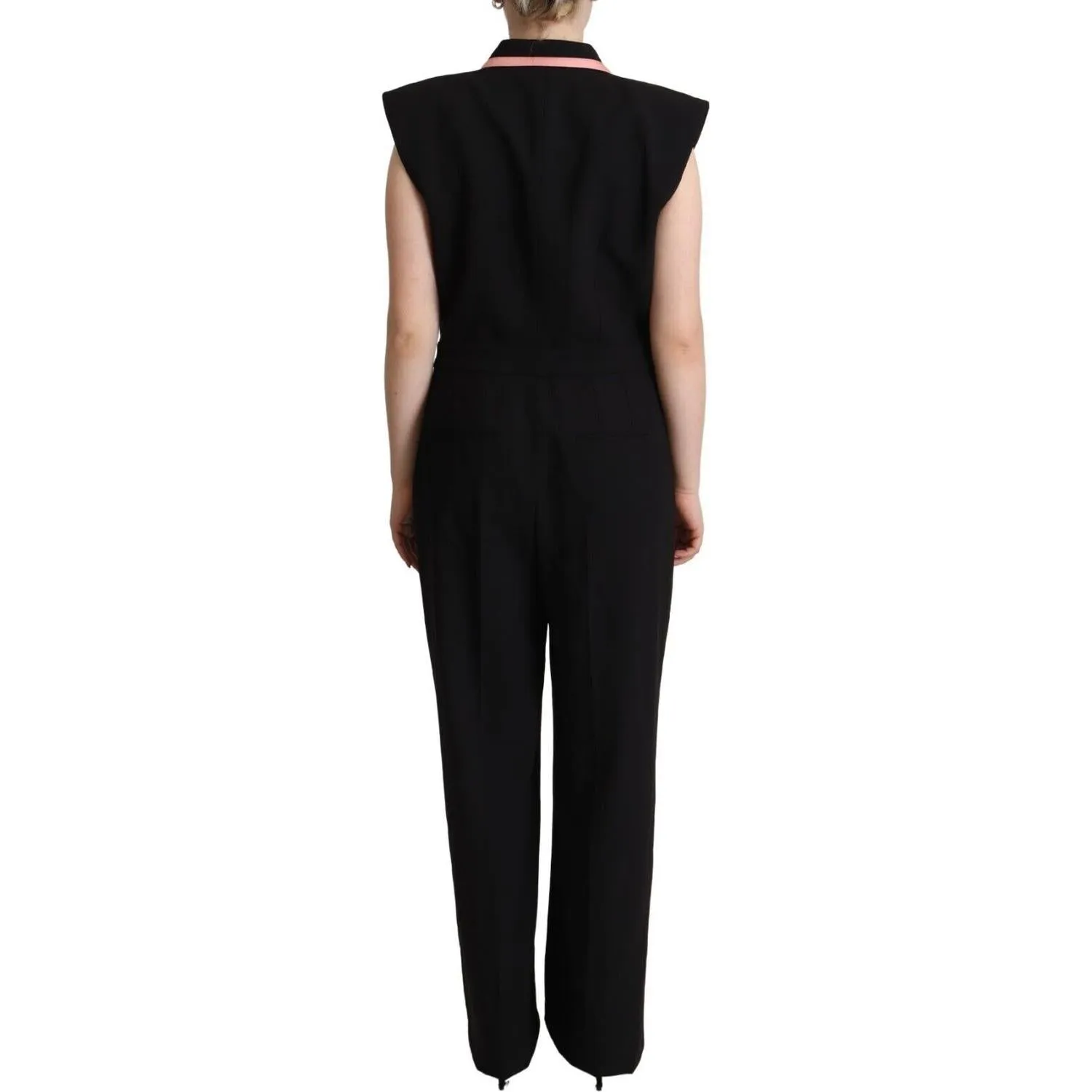 Dolce & Gabbana Elegant Sleeveless Wool Blend Jumpsuit