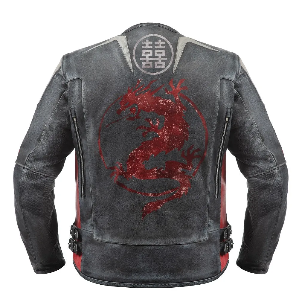 Dragon Vintage Motorcycle Leather Jacket