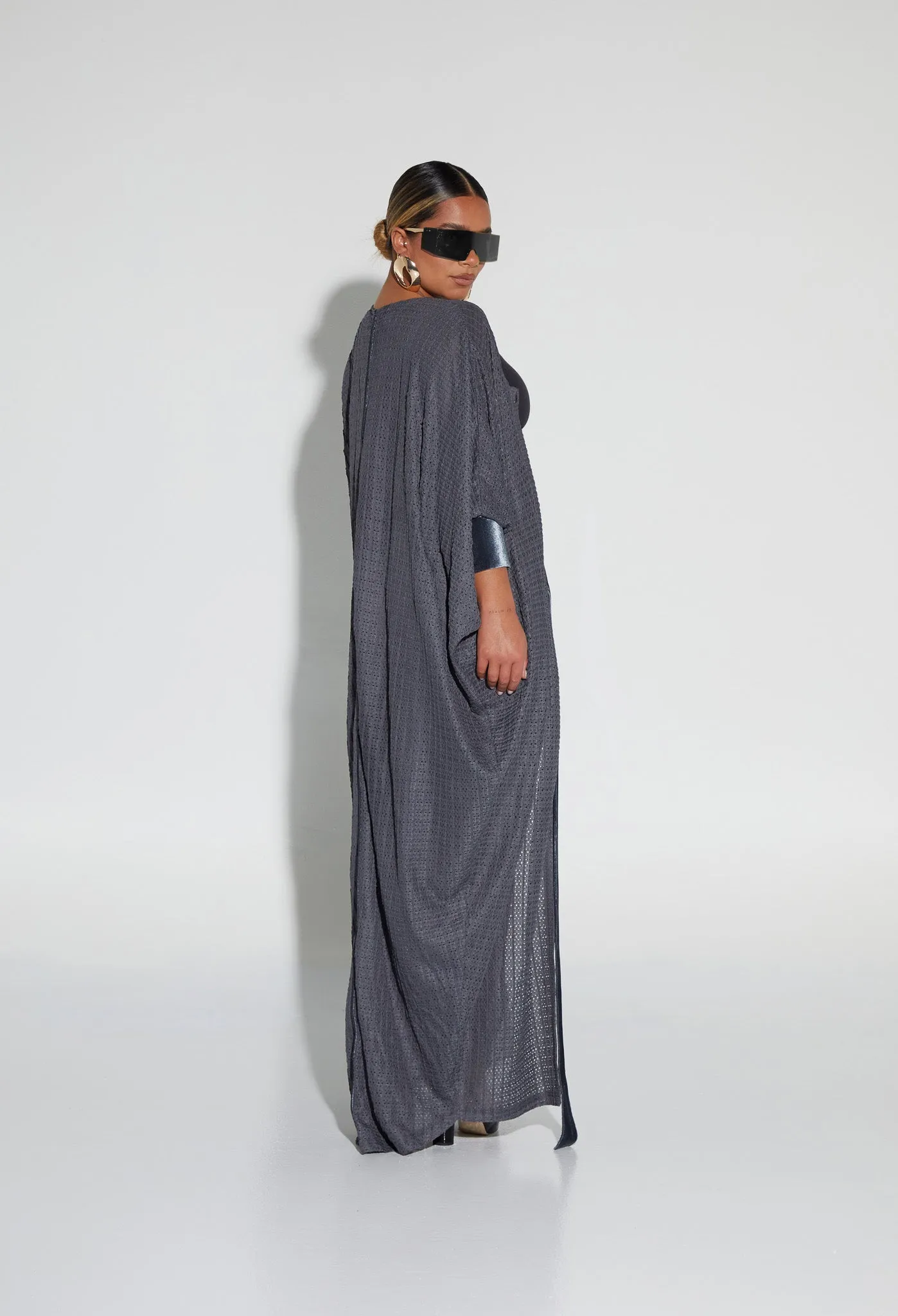 Draped Knit Tunic - Croc Skin