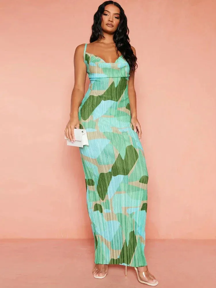 Elegant Evening Bodycon Maxi Dress for Party Club