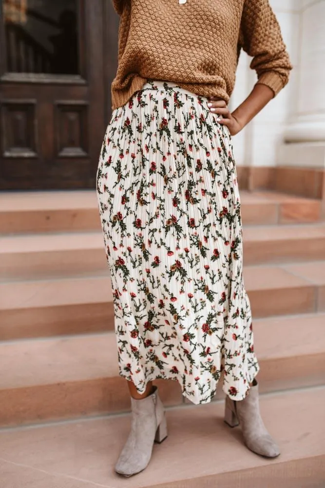 Elise Floral Midi Skirt