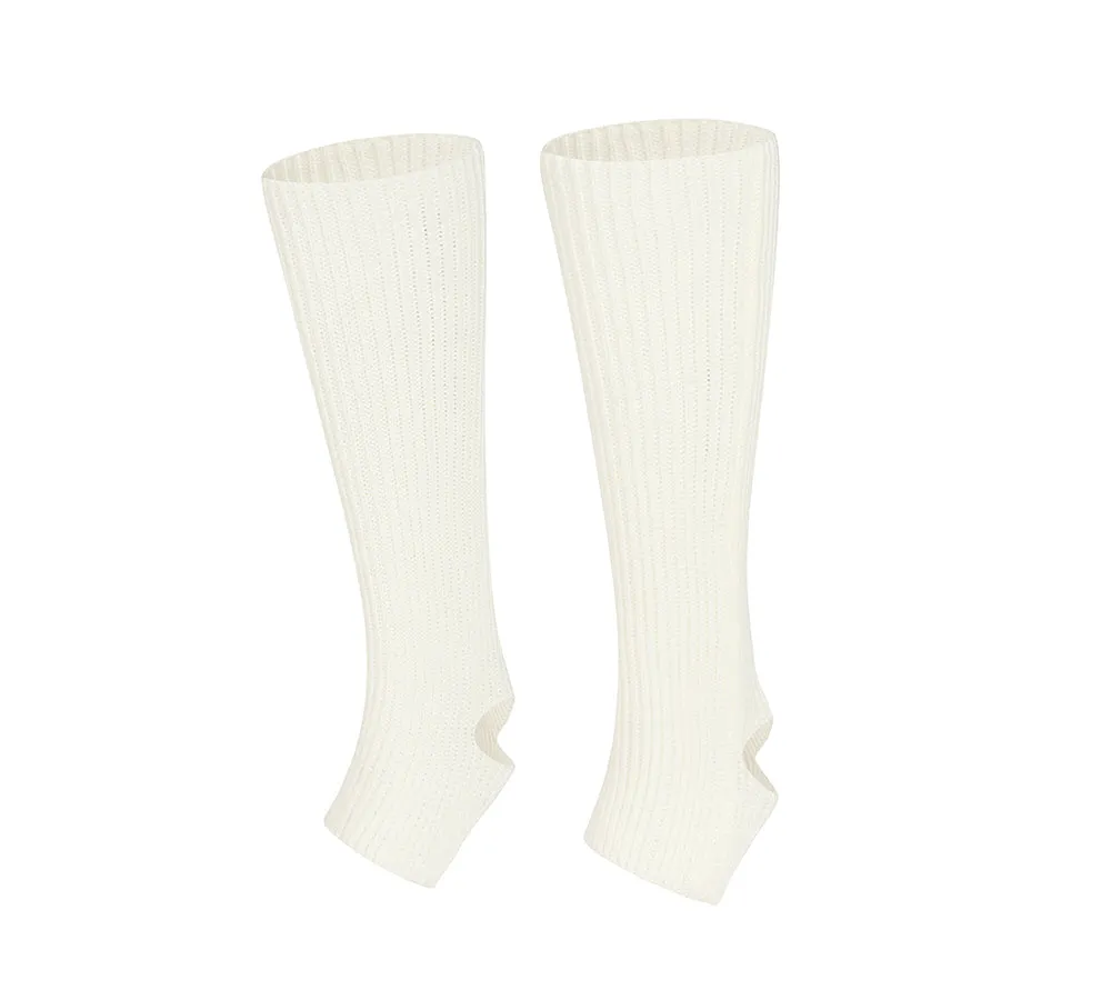 EVERAU® Women Stretchy Ribbed Knit Stirrup Leg Warmers