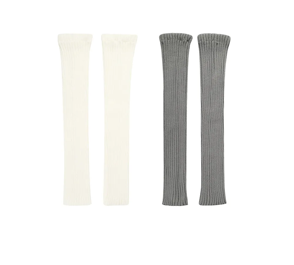 EVERAU® Women Stretchy Ribbed Knit Thick Leg Warmers