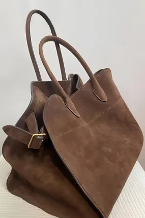 Faux Suede Tote Bag