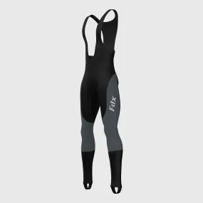 Fdx Cyclox Men's & Boy's Grey Thermal Padded Cycling Bib Tights