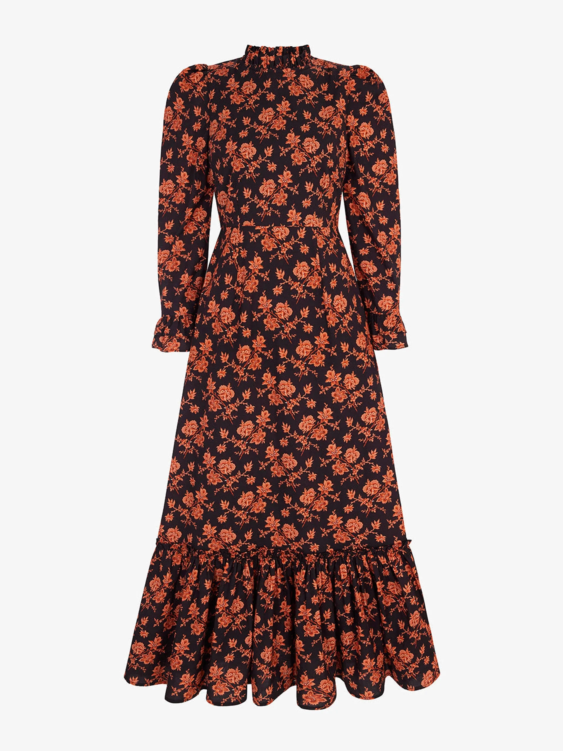 Flaming chintz Petworth dress