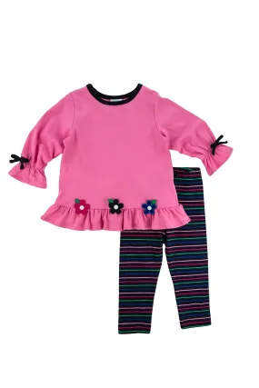 Florence Eiseman Knit Tunic and Legging Set W/Flowers F4942 5007