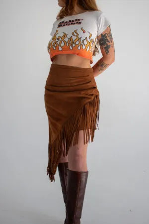 Fringed Suede Cowgirl Skirt