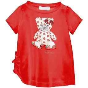 Girls Red Teddy Tunic