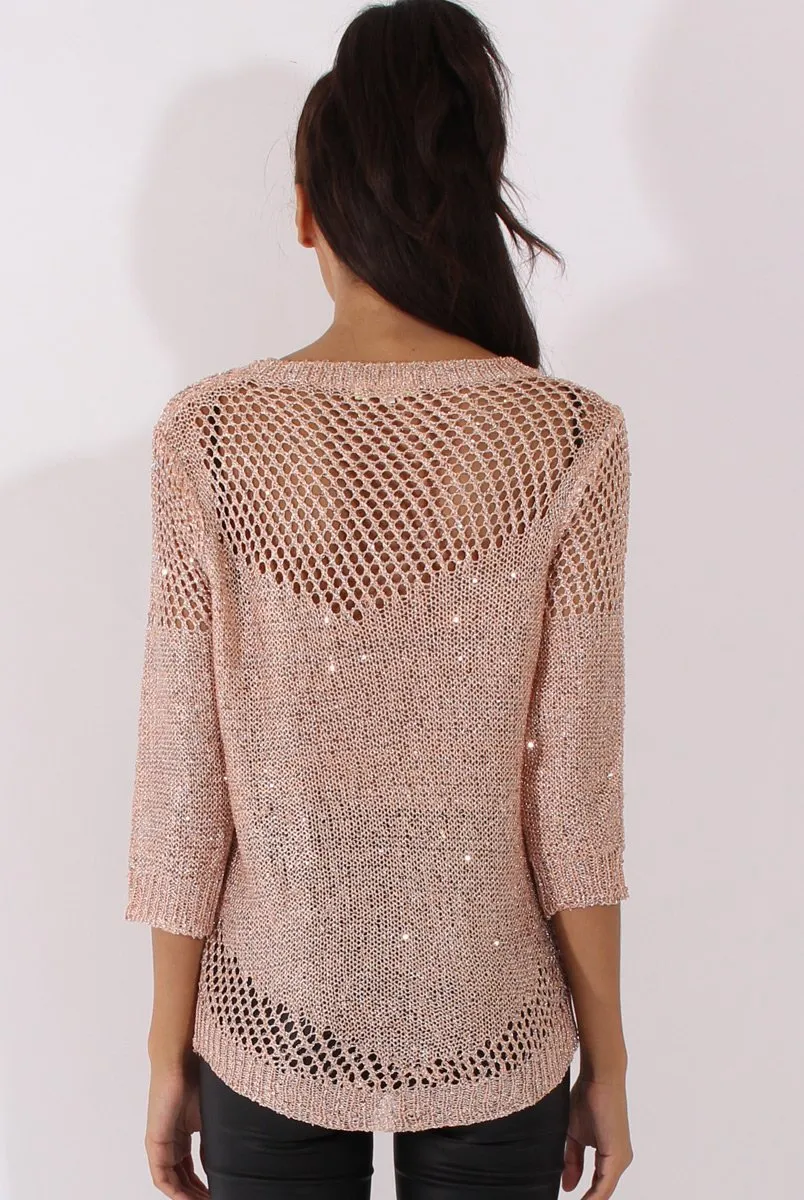 Gold Sparkle Sweater - Bella