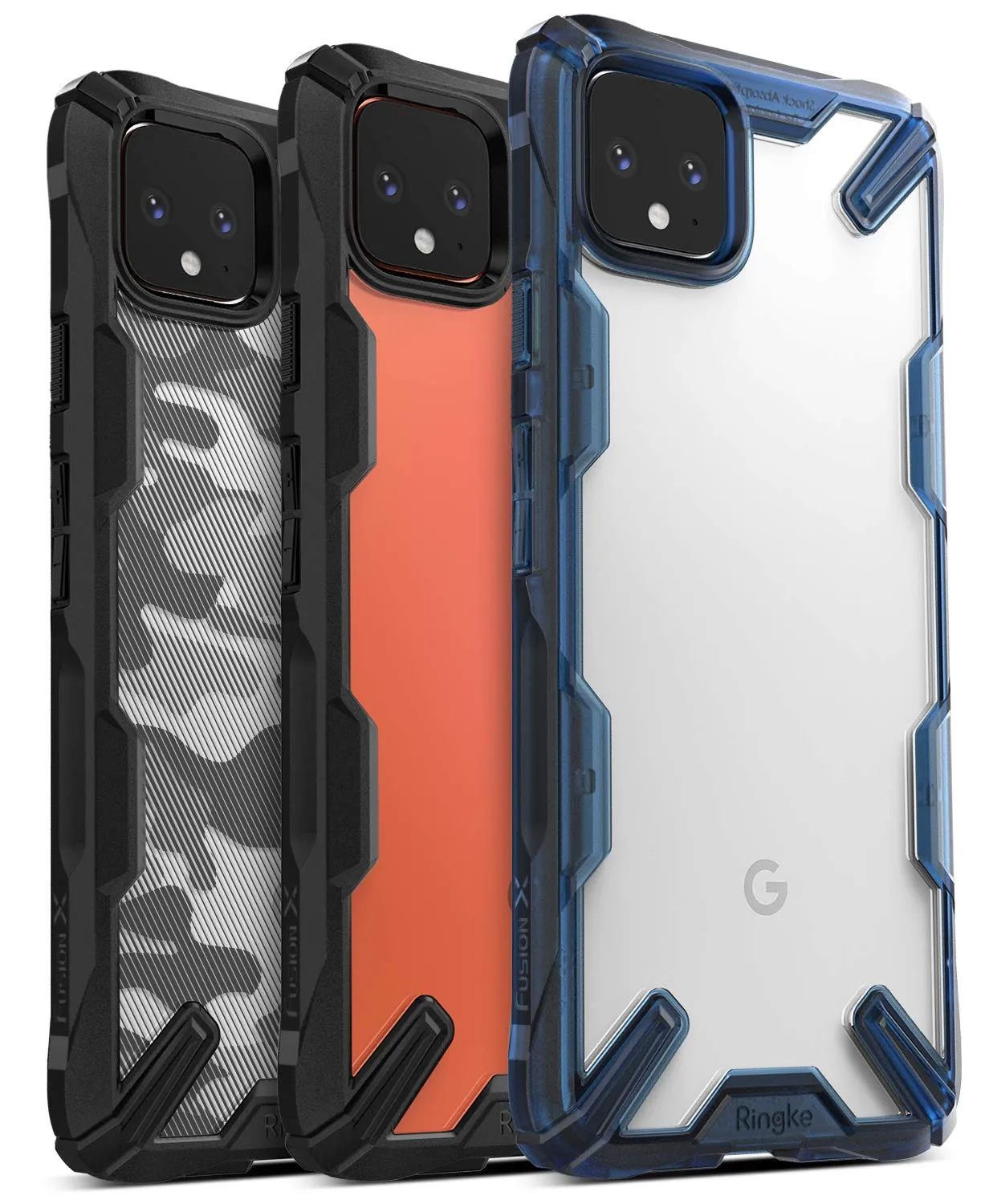 Google Pixel 4 XL Back Cover Case | Fusion X Design - Camo Black