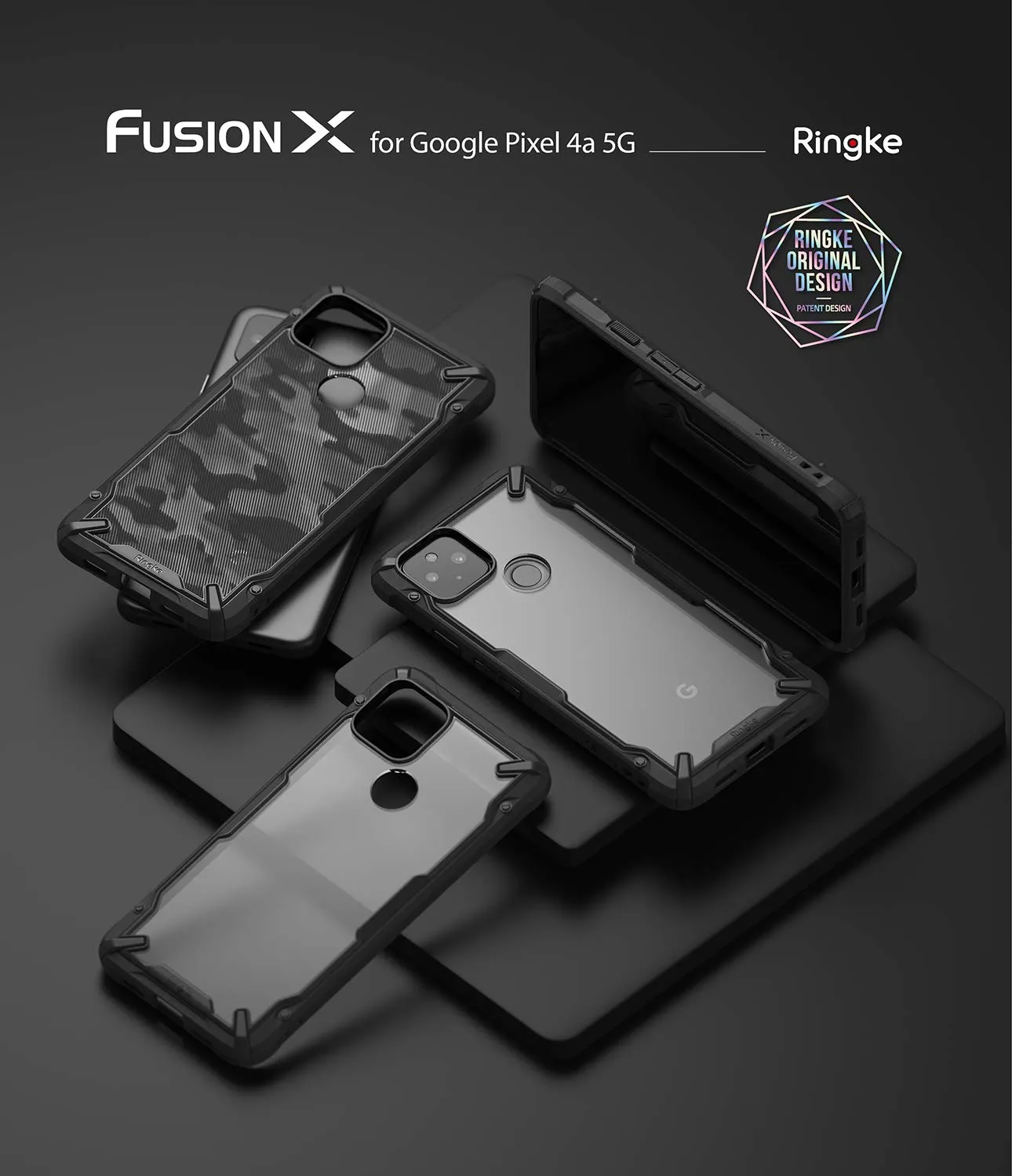 Google Pixel 4a 5G Back Cover Case | Fusion X - Black