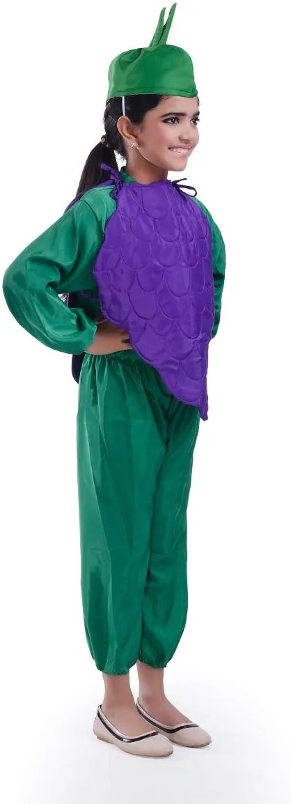 Grape Fruit Cutout with Cap for Girls and boys for Fancy dress competitions