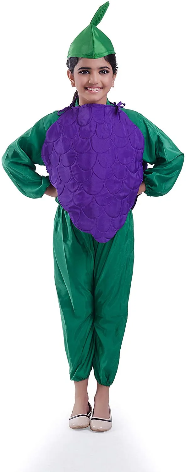 Grape Fruit Cutout with Cap for Girls and boys for Fancy dress competitions