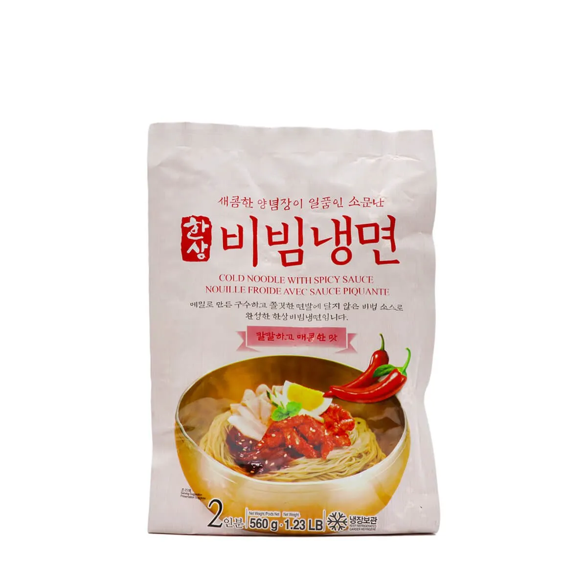 Hansang Cold Noodle with Spicy Sauce 560g