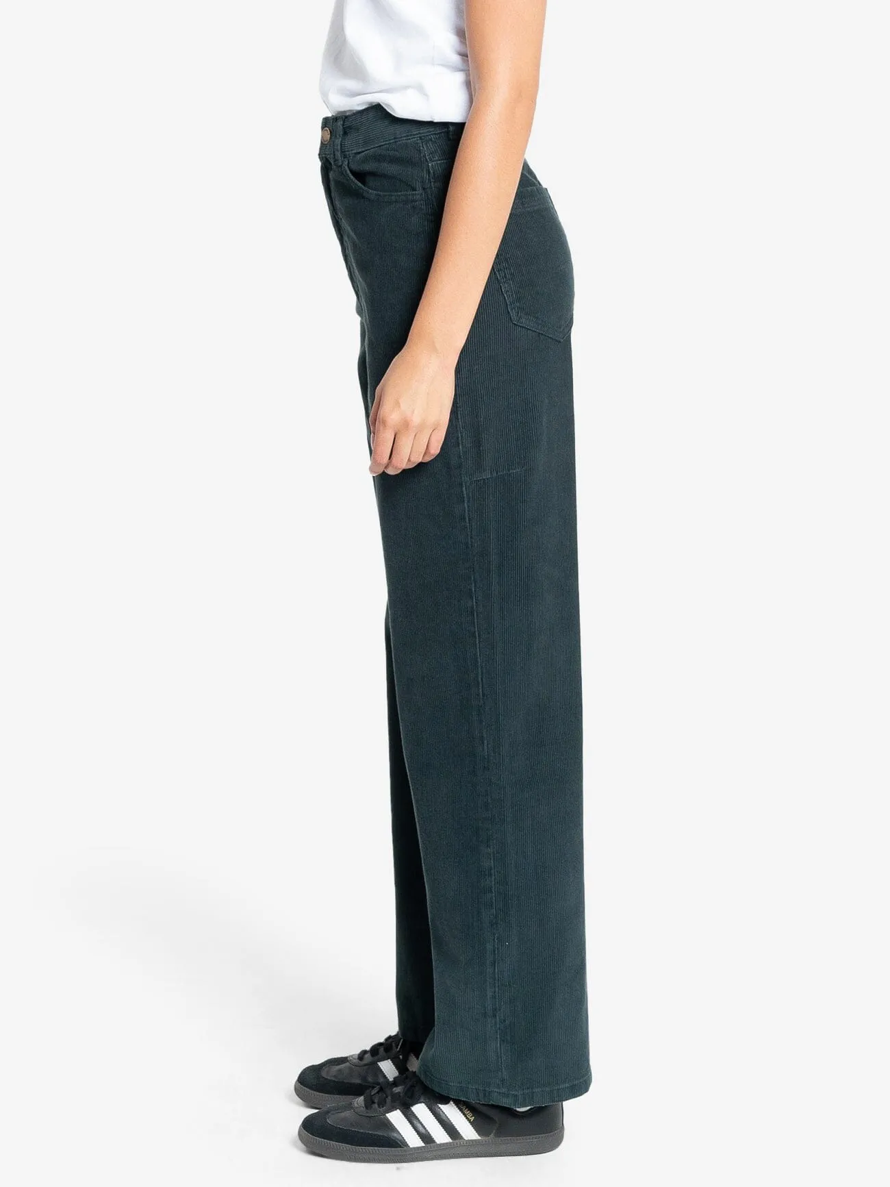 Holly Cord Pant - Dark Jade