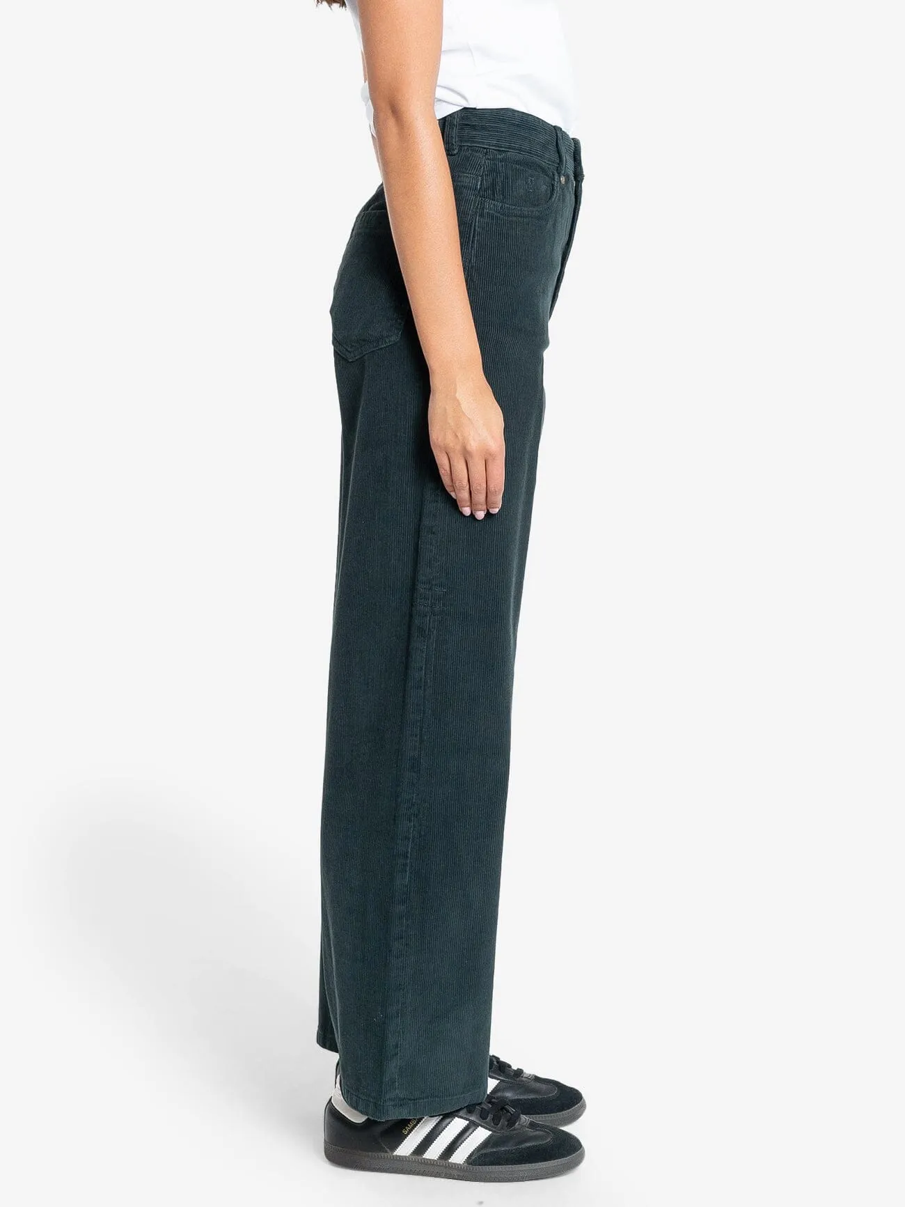 Holly Cord Pant - Dark Jade