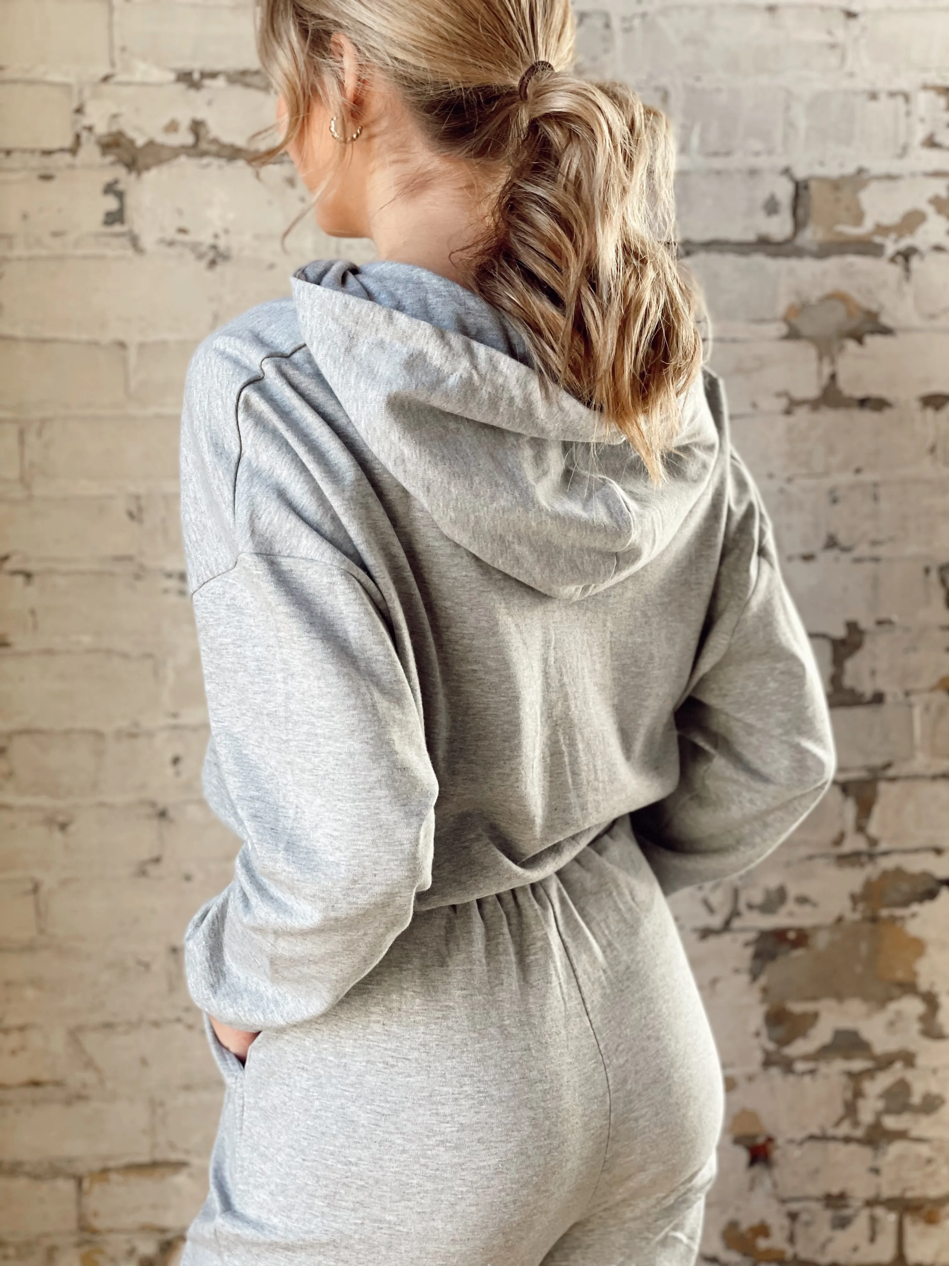 Hooded Jogger Jumpsuit - Final Sale