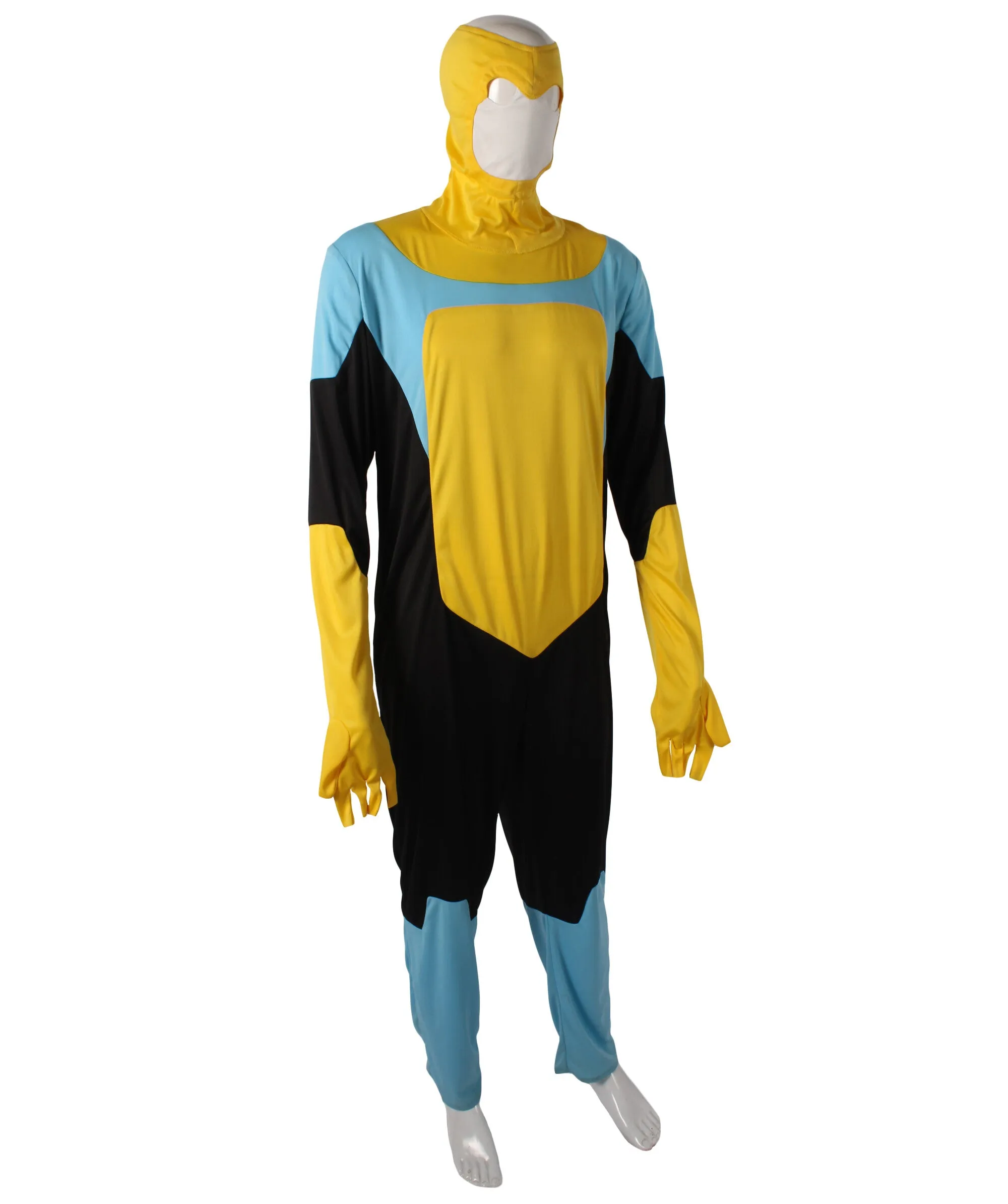 HPO Adult Men's Comic Animated Series Superhero Jumpsuit Costume I Suitable for Halloween I Flame-retardant Synthetic Fabric