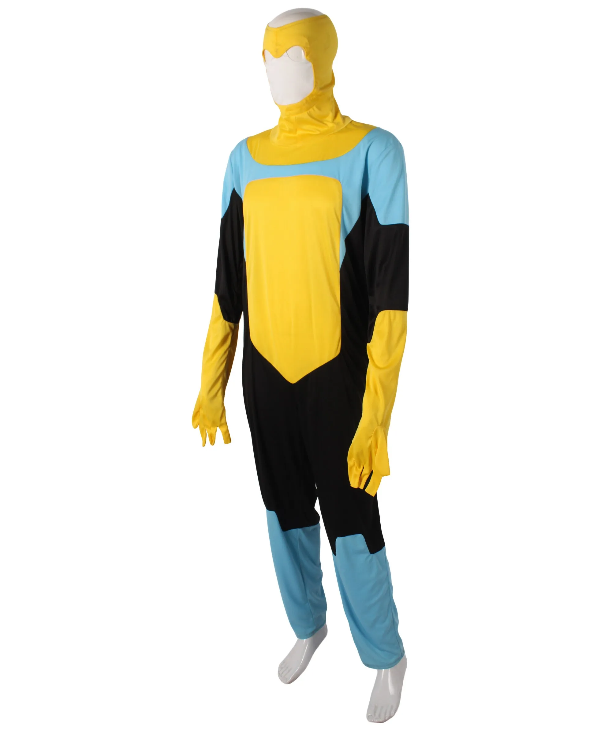 HPO Adult Men's Comic Animated Series Superhero Jumpsuit Costume I Suitable for Halloween I Flame-retardant Synthetic Fabric