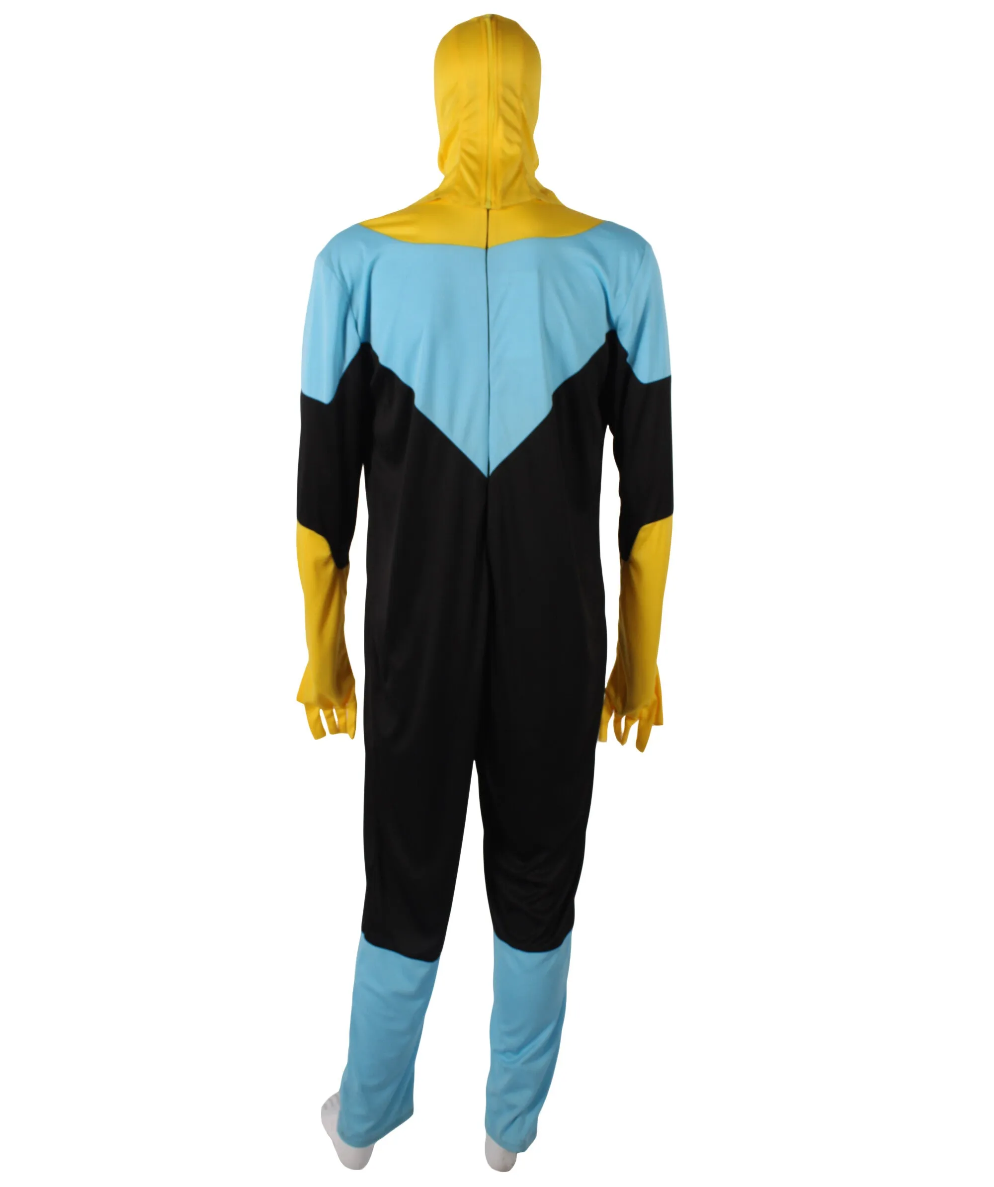 HPO Adult Men's Comic Animated Series Superhero Jumpsuit Costume I Suitable for Halloween I Flame-retardant Synthetic Fabric