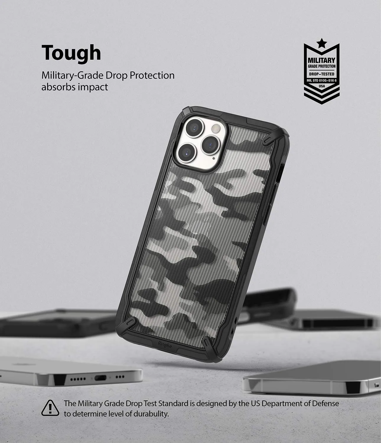 iPhone 12 / 12 Pro Back Cover Case | Fusion X - Camo Black