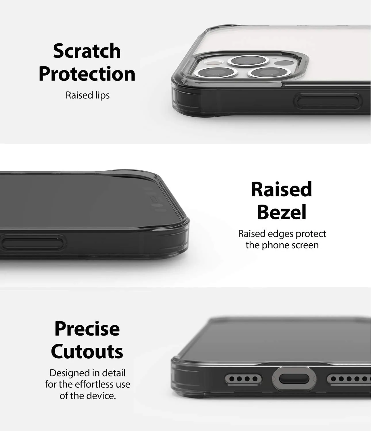 iPhone 12 Pro Max Back Cover Case | Fusion - Smoke Black