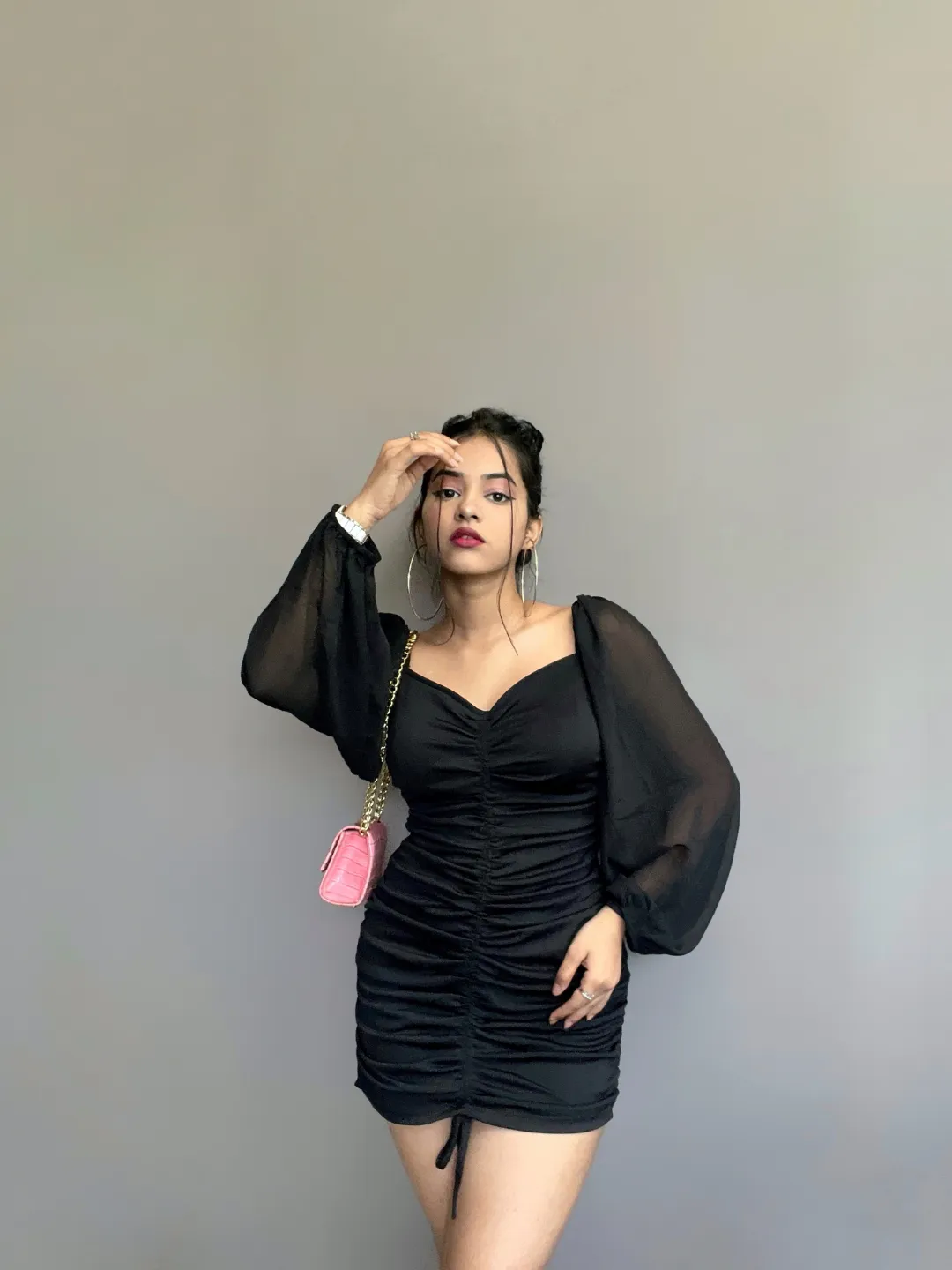 Jazlin black dress