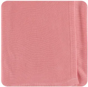 KicKee Pants Solid Strawberry Knit Stroller Blanket