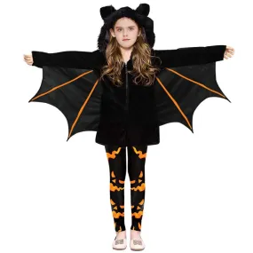 kids Bat cape suit Cosplay Halloween Performance Costumes pants