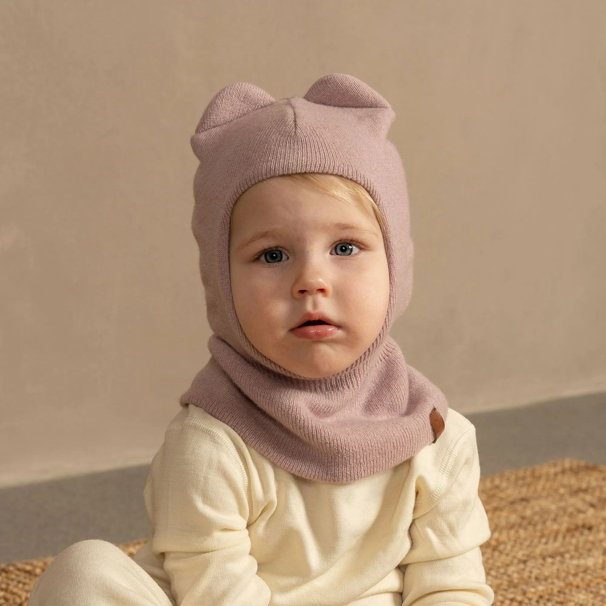 Kids' Knit Balaclava Cashmere Blend