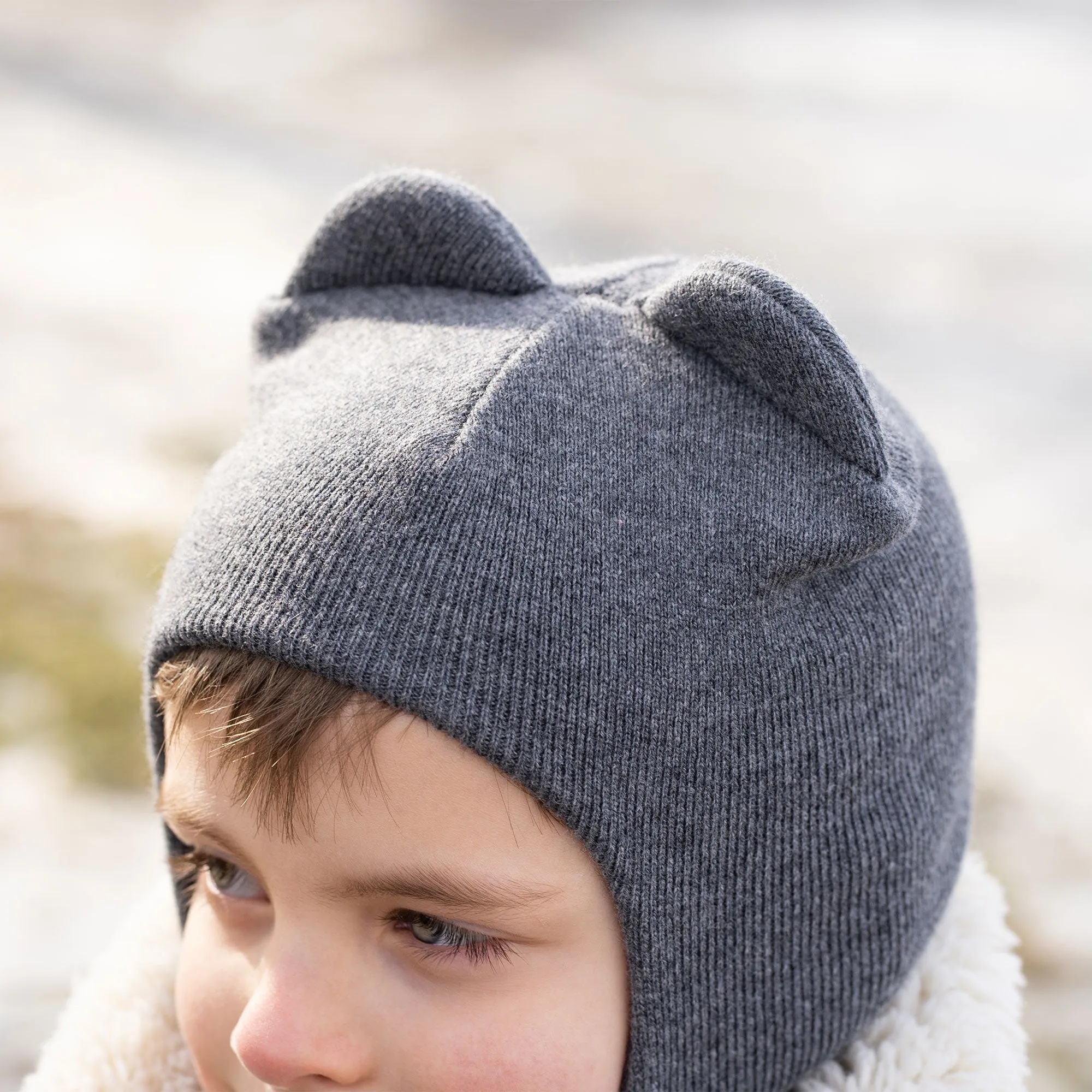 Kids' Knit Balaclava Cashmere Blend