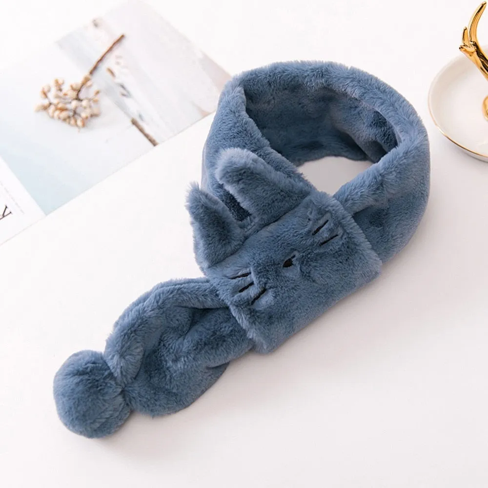 Kid's Scarves Children Boys And Girls Kids Keep Warm Shawls Scarves Collar Thickening Winter Scarf Toddler Winter Scarf