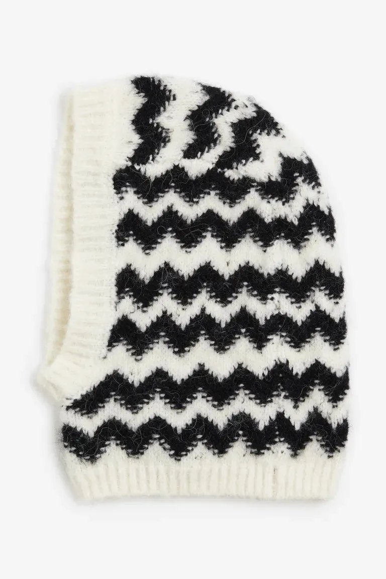 Knitted balaclava H&M, beige