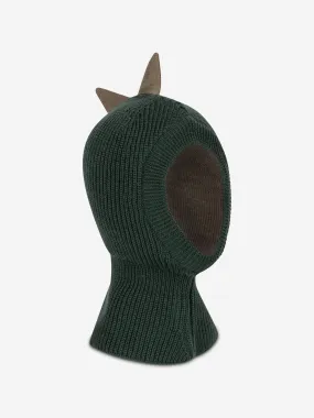 Konges Sløjd Baby Boys Animal Balaclava in Green