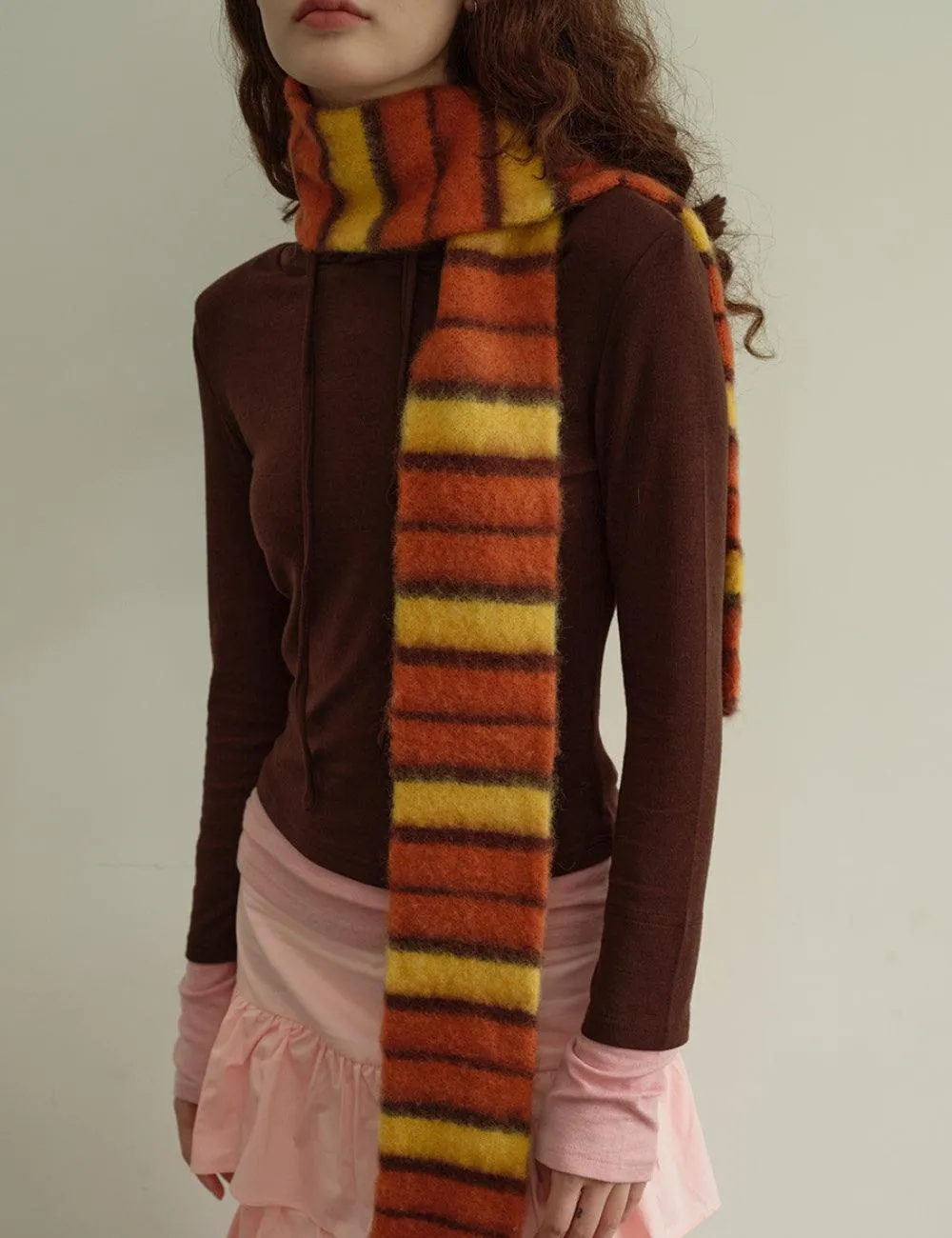 Ladies Classic Color Block Soft Scarf YW060