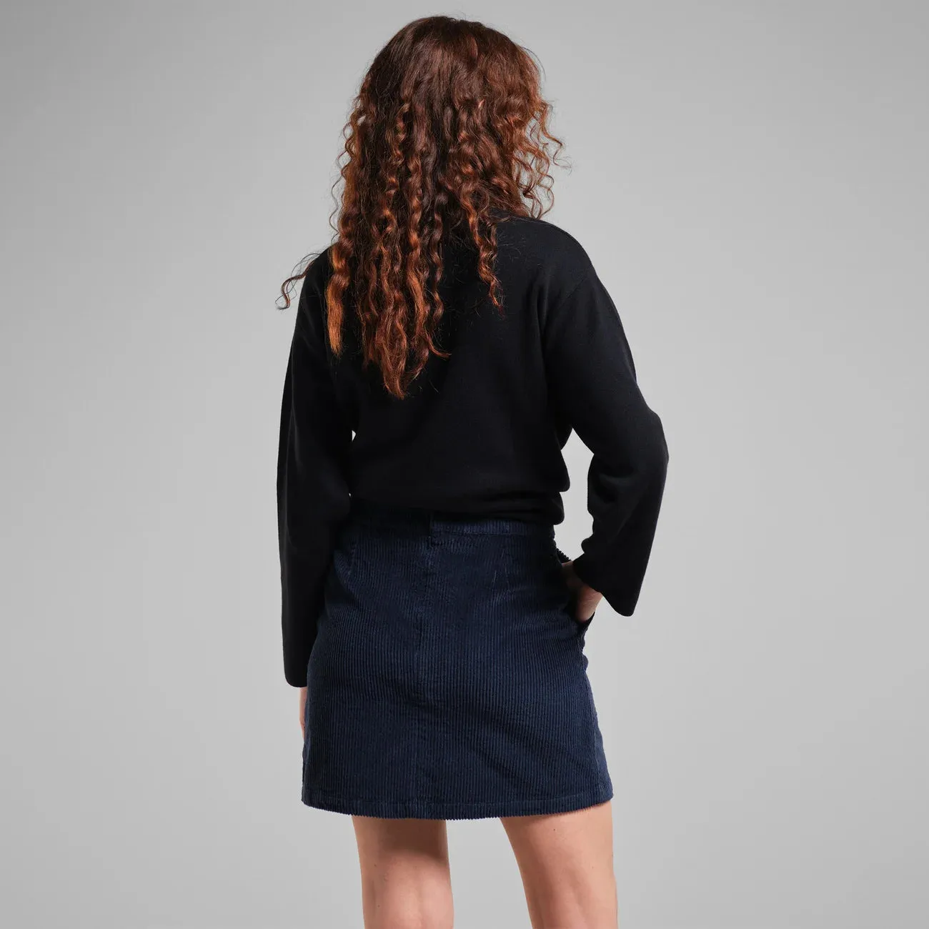 LAST ONE in XS - Dedicated Majorna Corduroy Skirt - Navy