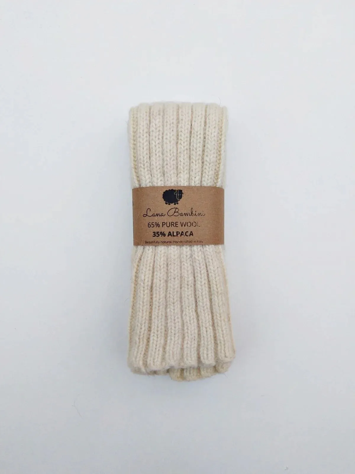 LEG WARMERS UNDYED ~ Wool & Alpaca. Natural. Undyed.