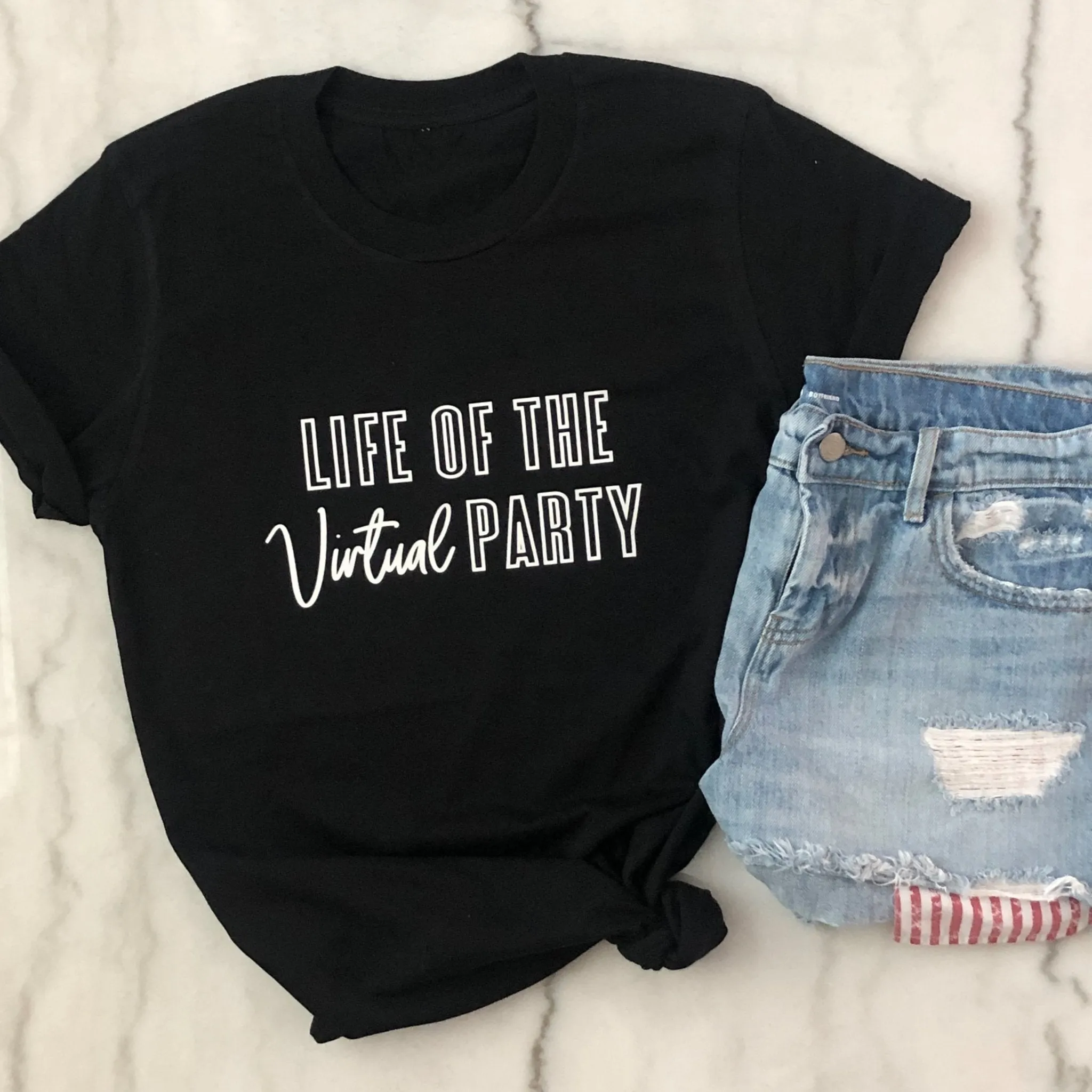 Life of the Virtual Party Tee