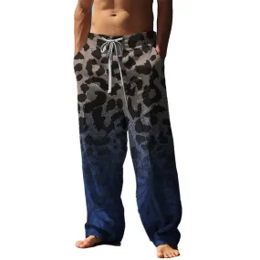 Men's Casual Simple Printed Trousers 53769130YM