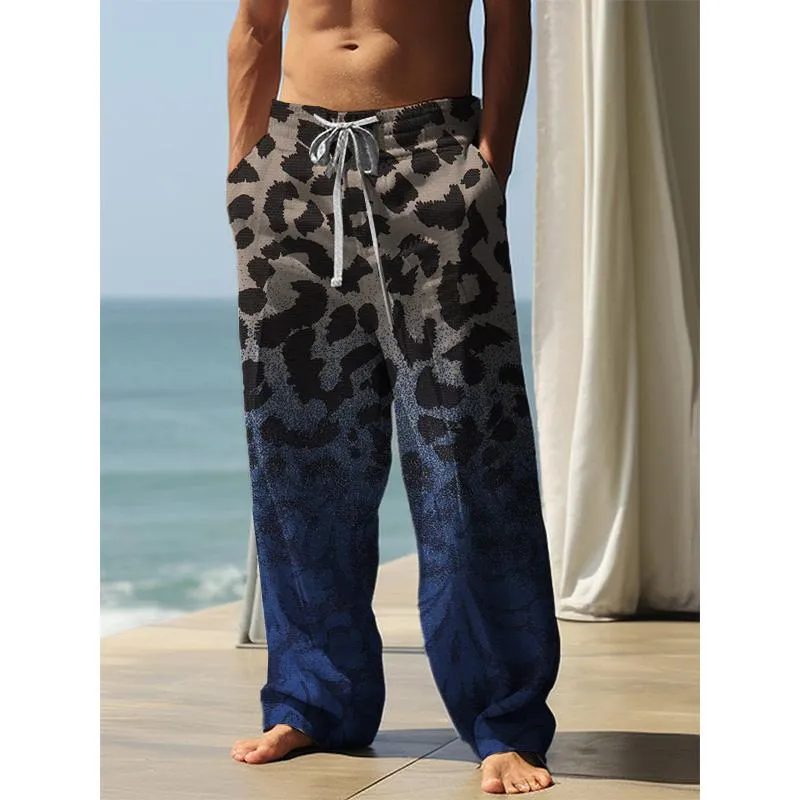 Men's Casual Simple Printed Trousers 53769130YM