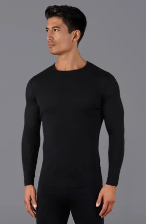 Mens Midweight Merino Activewear Base Layer Top