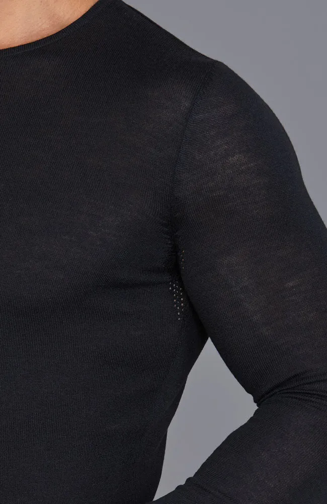 Mens Midweight Merino Activewear Base Layer Top