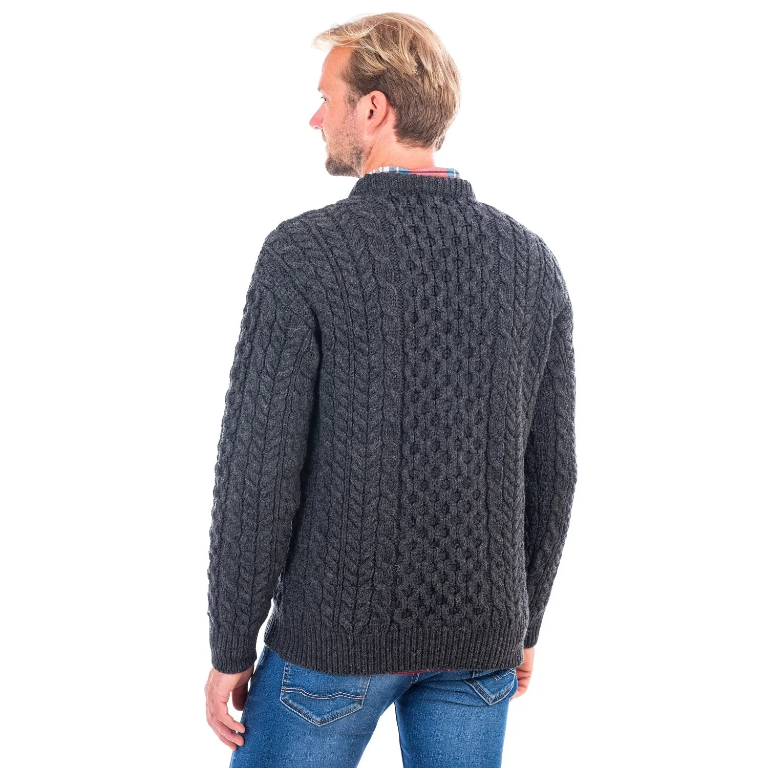 Merino Knit Irish Aran Sweater