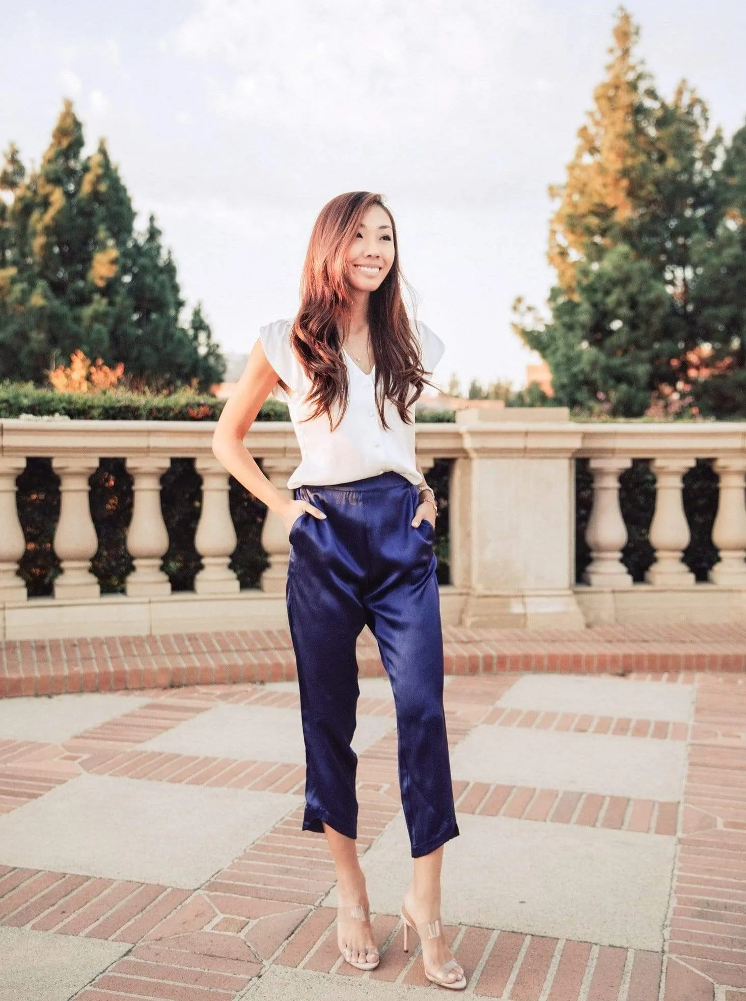 Midtown Cropped Pants · Royal Blueberry