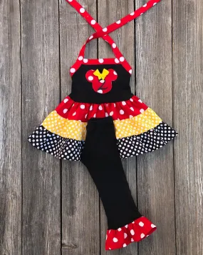 Minnie Mouse Red Black Yellow Outfit