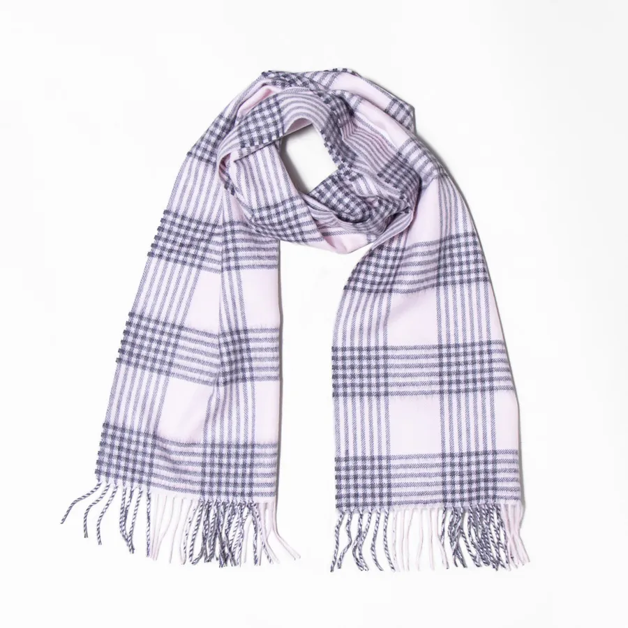 Modern Plaid Alpaca Scarf