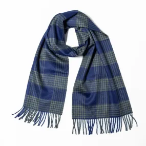 Modern Plaid Alpaca Scarf