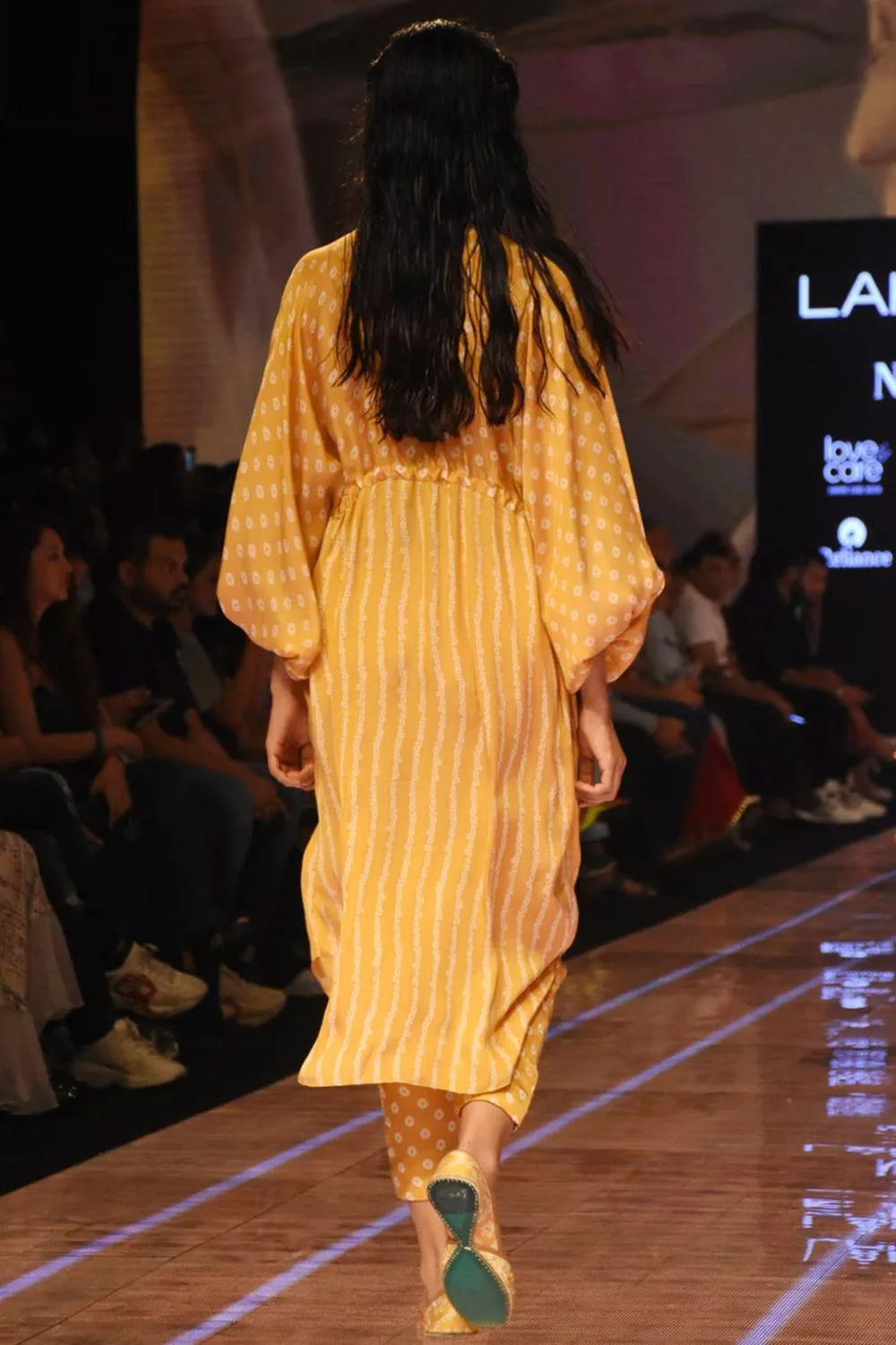 Mustard Bandhani Tunic With Pants