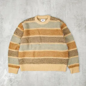 Obey Benjamin Crewneck - Brown Multi